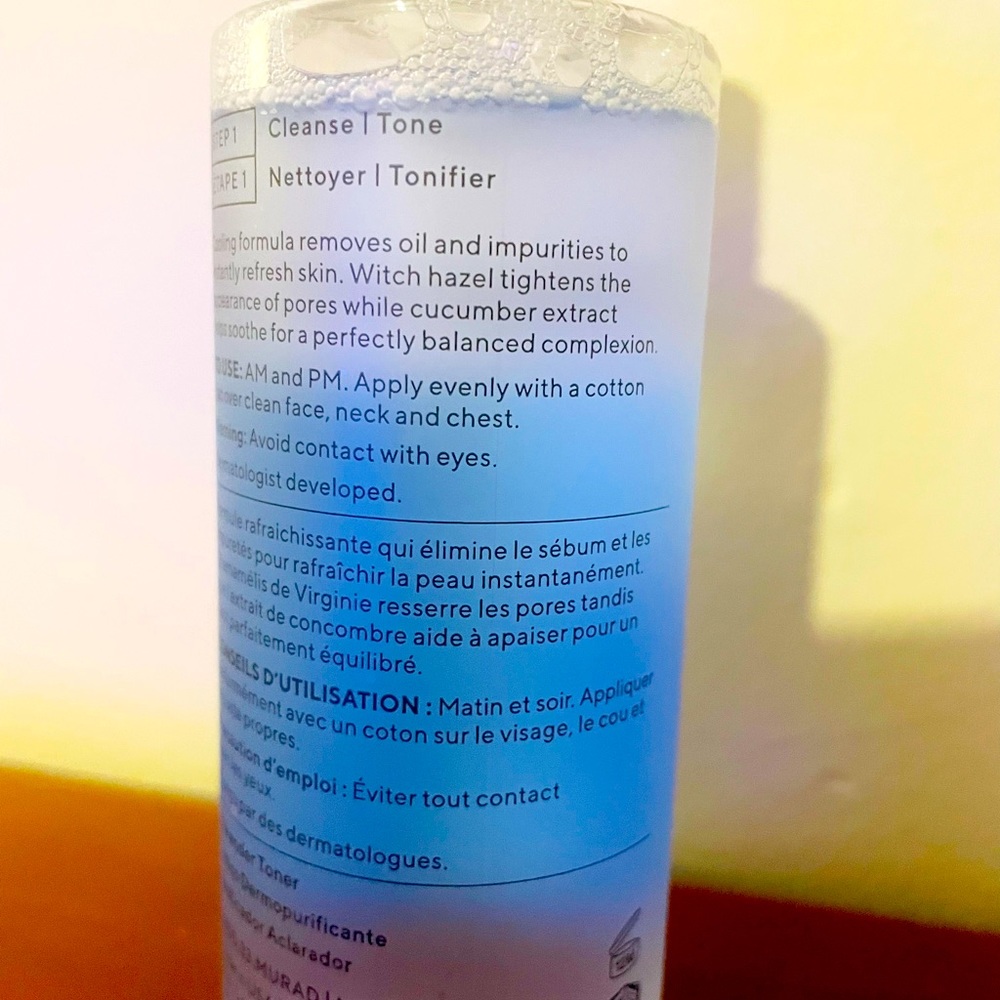 Murad clarifying toner.